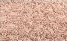 Nude Pink Chiffon Rosette Fabrics Newborn Baby Photography Backdrop Prop Blanket Wedding Dress Gown Bridal Lace Fabric