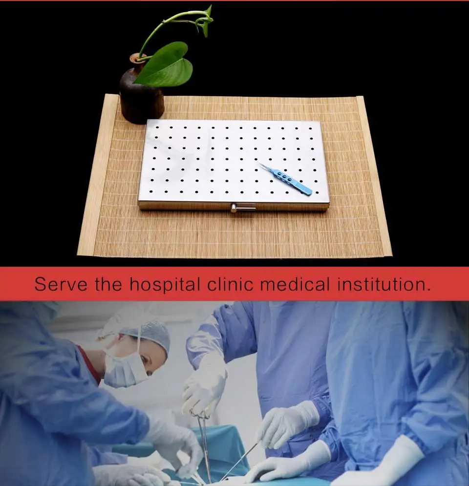 Caixa de Esterilização para Instrumentos Caixa de Instrumento Cirúrgico de Aço Caixa de Desinfecção Cirúrgicos Médicos Inoxidável Médica 3 Cheap Instrumentos p pálpebra
