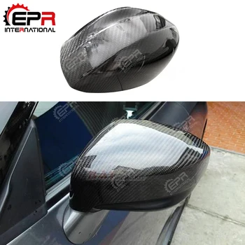 

For Nissan R35 GTR OEM Carbon Fiber Side Mirror Cover Stick On Type Glossy Finish Tuning Drift Kit Rear View Trim Part