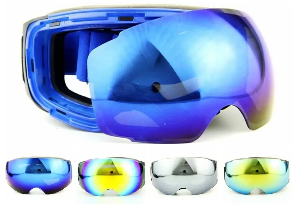 Free shipping professional skiiing/snowboard goggles remove lens ski goggles ski mask
