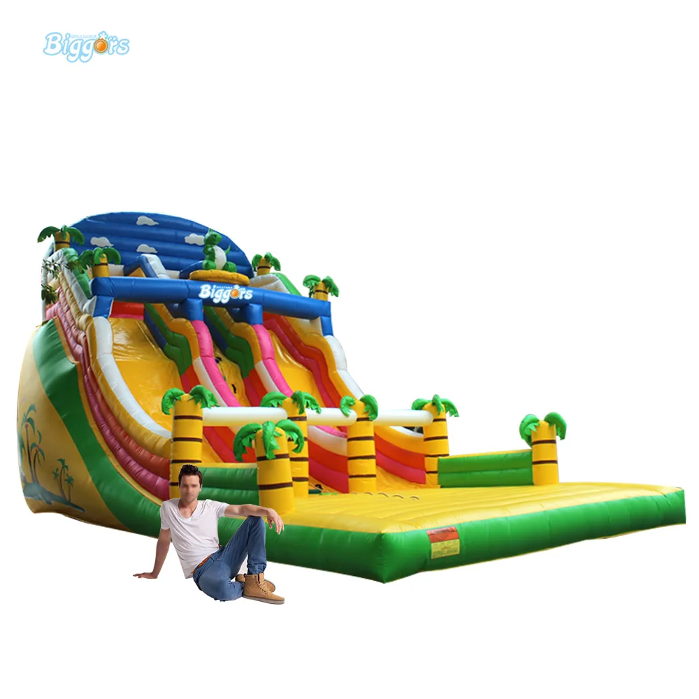 Party Tropical Theme Inflatable Toboganes Slide Bouncing House Water