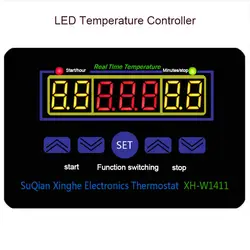 Цифровой светодио дный Температура контроллер термометр 10A AC220V термостат инкубатор вручную настроить погоду парниковых аквариум