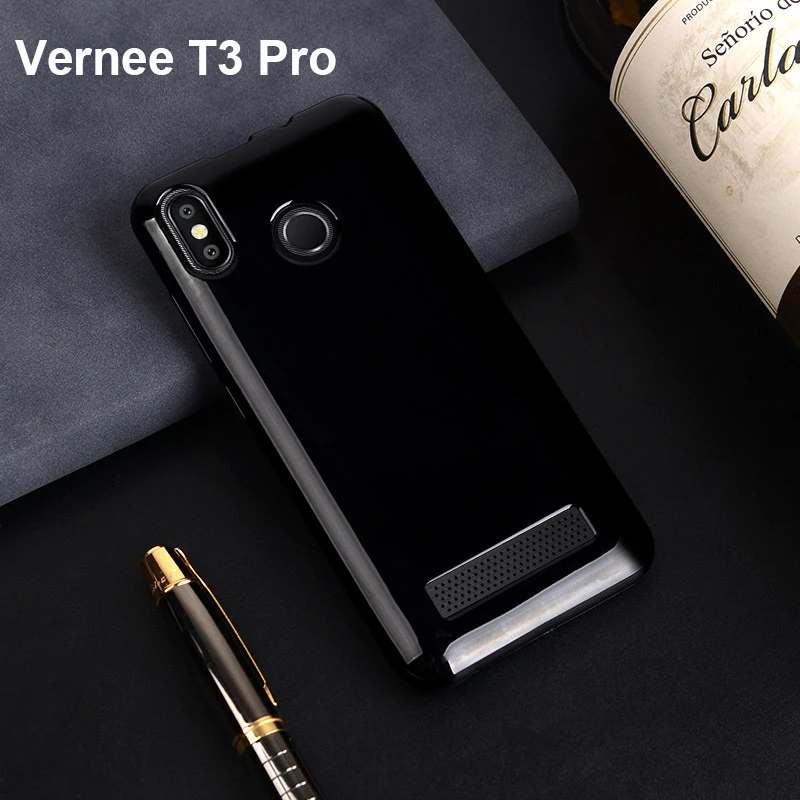 Роскошный Магнитный флип-чехол для Vernee T3 Pro Funda чехол 5,5 фоторамка кошелек кожаный чехол для Vernee T3Pro чехлы для телефонов - Цвет: TPU Case