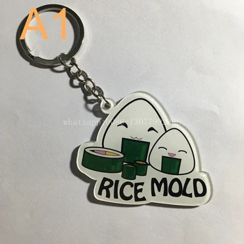 

5pcs/ one design Custom Acrylic Keychain Charactor badge DIY acrylic keychain logo badge with any design
