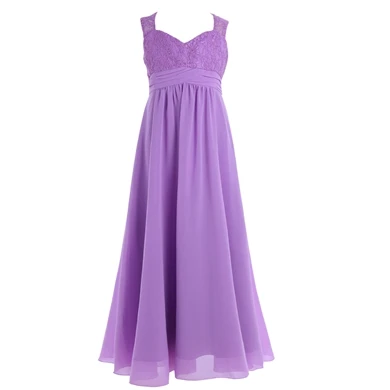 Iiniim/красивое платье для первого причастия для подростков; свадебные платья; платья для вечеринок; детский летний костюм принцессы для девочек; платье подружки невесты - Цвет: Lavender