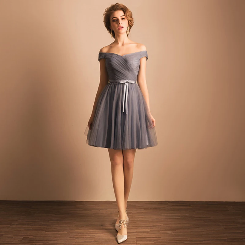 vestido de festa plissado curto
