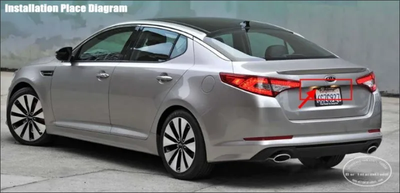 Интеллектуальная парковка треков заднего Камера для Kia Optima 2010 ~ 2015 Резервное копирование в обратном направлении/NTSC RCA AUX HD Sony 580 ТВ линии