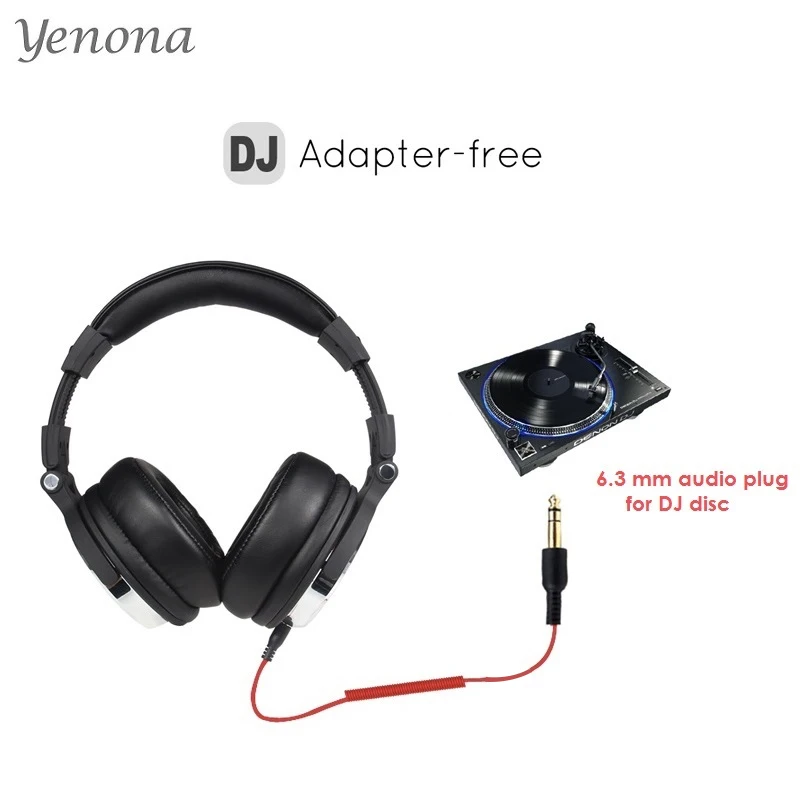 Oneodio Wired Auriculares DJ Auriculares con Micrófono de Estudio Profesional Over Ear Auriculares Estéreo DJ Monitor de Auriculares de Estudio - 5