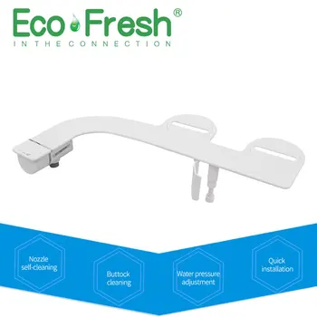 

Fresh Water Spray | Non-Electric | Bidet Toilet Attachment in White with Self Cleaning Nozzle | SafeCore Internal Valve | Nozzle