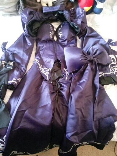 Anime cosplay Customized available Saber Costume Artoria Pendragon Anime Fate Stay Night UBW Fate Zero Sword Cosplay Black Dress (11)