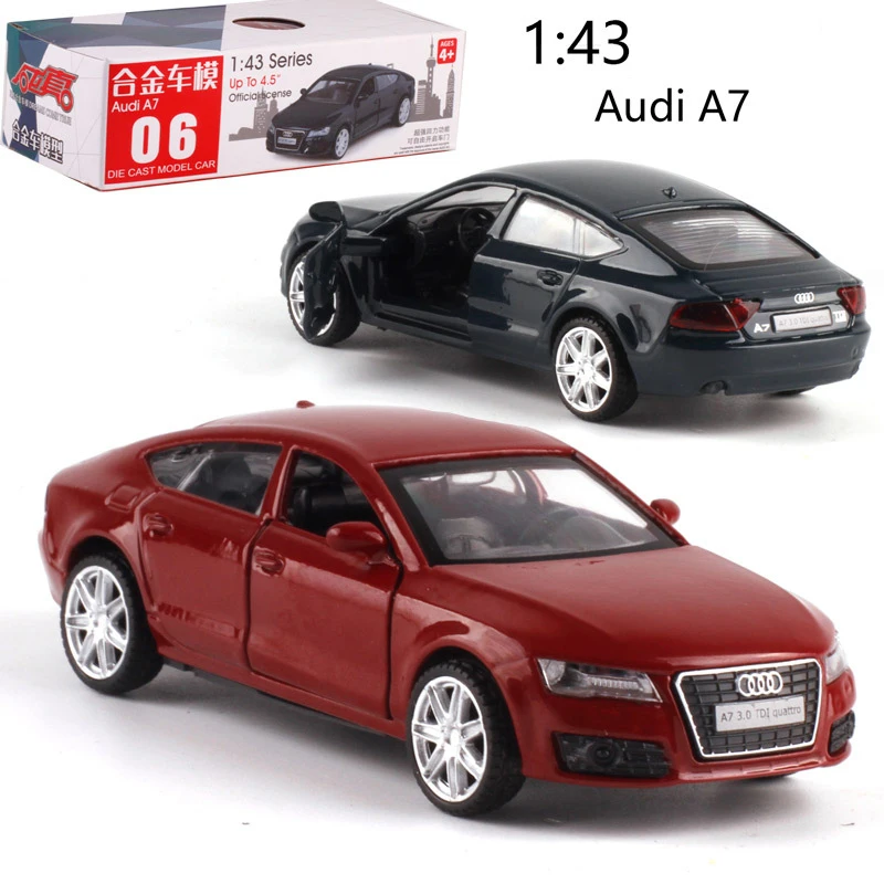 Caipo 1:43 Тяговый автомобиль Audi A7 литой металлический из сплава для коллекции