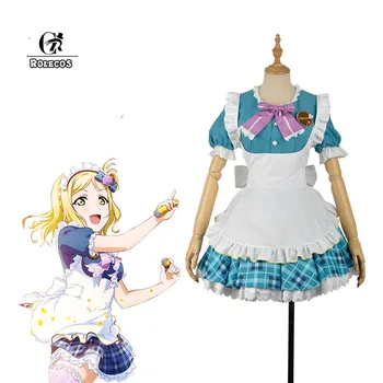

ROLECOS LoveLive Mari Ohara Cosplay Costume Valentine's Day Women Maid Cosplay LoveLive Sunshine Anime Costume Game Love Live