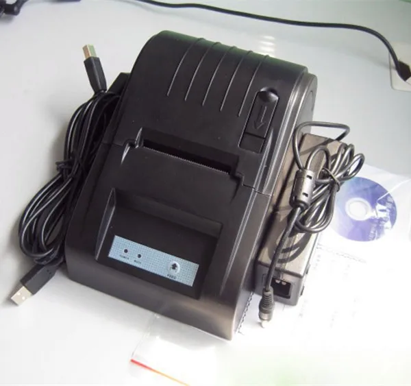 Параллельный порт высокоскоростной черный белый случайный 58 мм 5890 т термопринтер POS принтер низкий уровень шума компактный термопринтер