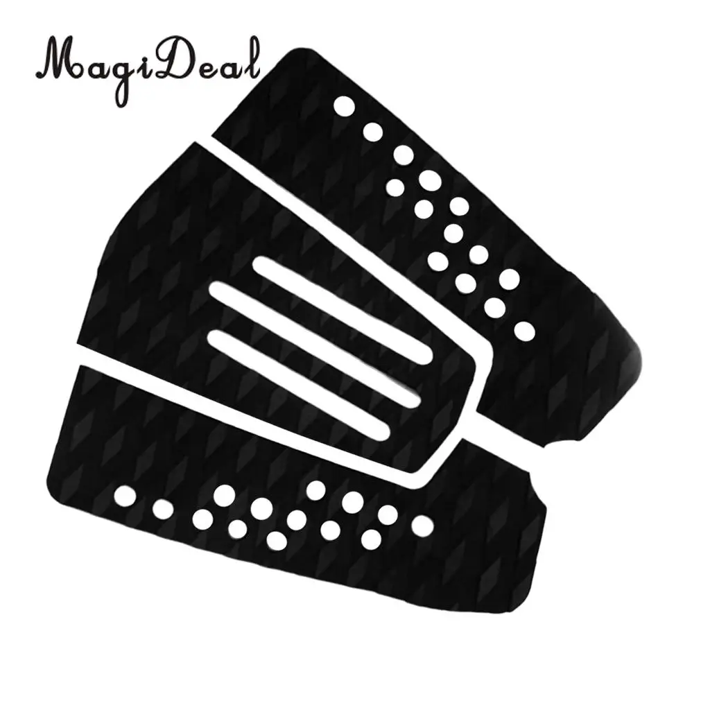 MagiDeal 7 Pieces Non-slip Black EVA Surfboard Surf Traction Pad Deck Grips Tail Pads Kiteboard Bodyboard Skimboard Paddleboard