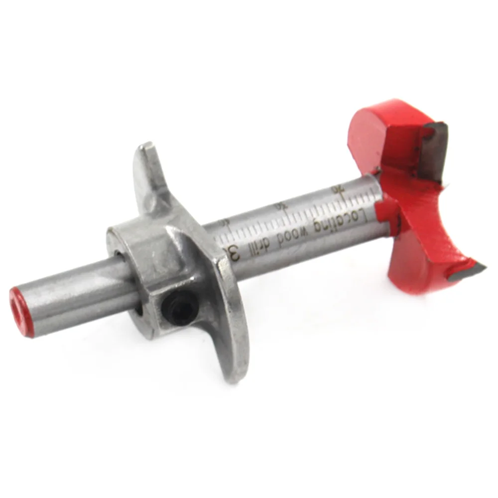 

35MM Carbide Tipped Hinge Cutter Wood Positioning Drill Bit Reamer With Guide for Woodworking Drilling Tools