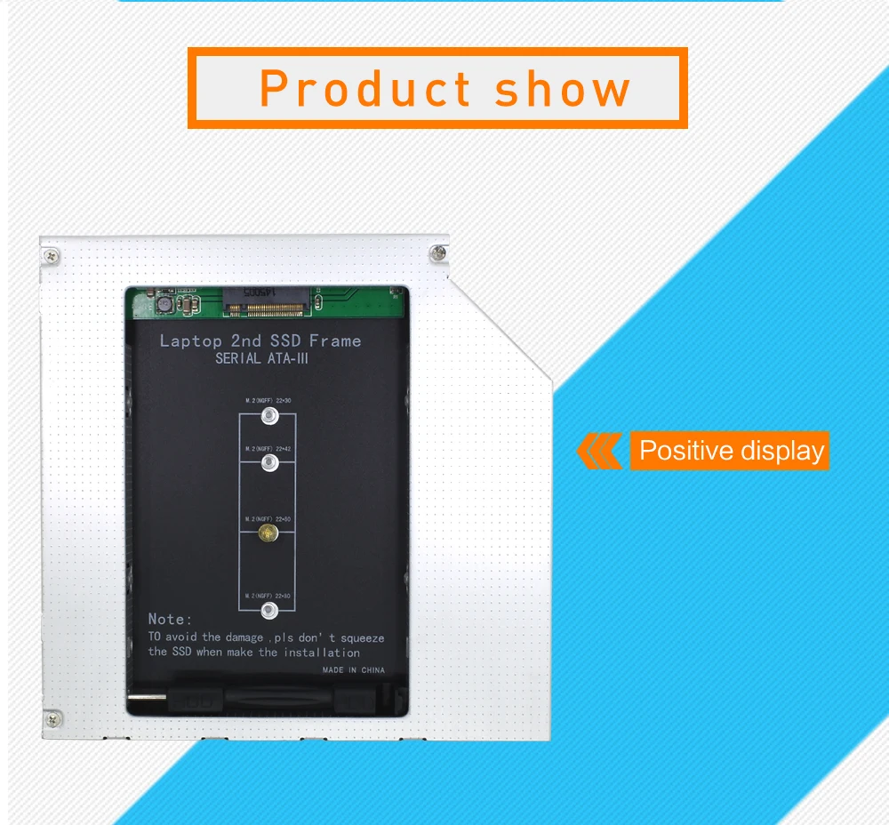 Tishric Алюминий NGFF M.2 M2 2nd HDD Caddy 9,5 мм SATA 3 Optibay жесткий диск корпус адаптер DVD HDD 2,5 SSD чехол для ноутбука