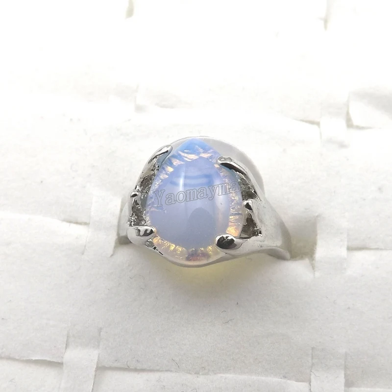 Mix Lot Natural Stone Rings Women's Ring Fashion Jewelry Bague 50pcs/pack XiaoYaoTYM