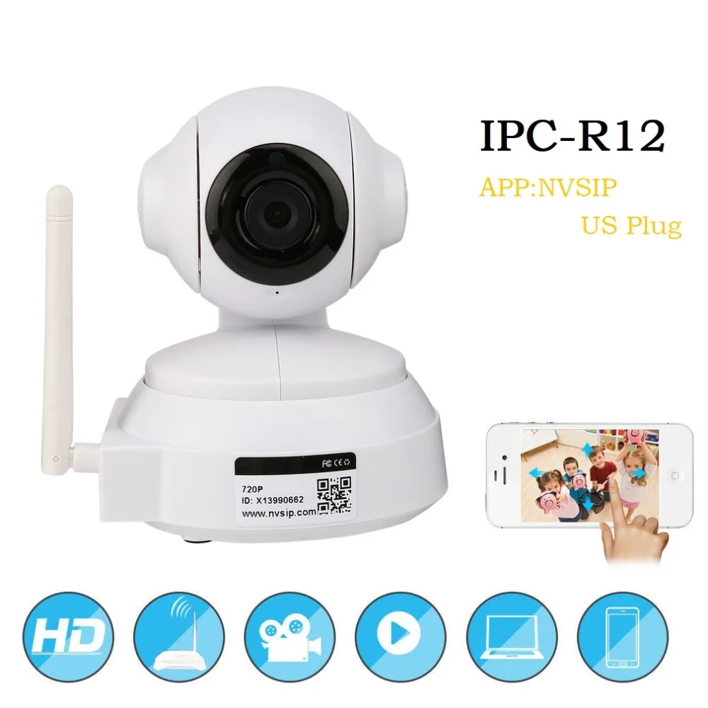 

IPC-R12 HD Smart IP Camera Wi-Fi Network Panoramic Cam Wireless NVSIP Baby Monitor for Safety of Indoor Shop Home Drop Shipping