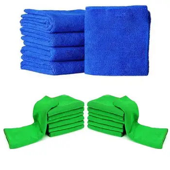 

5pcs/10pcs Small Size Car Wash Microfiber Towel Car Cleaning Drying Cloth Car Care Cloth Detailing Towel 25*25cm
