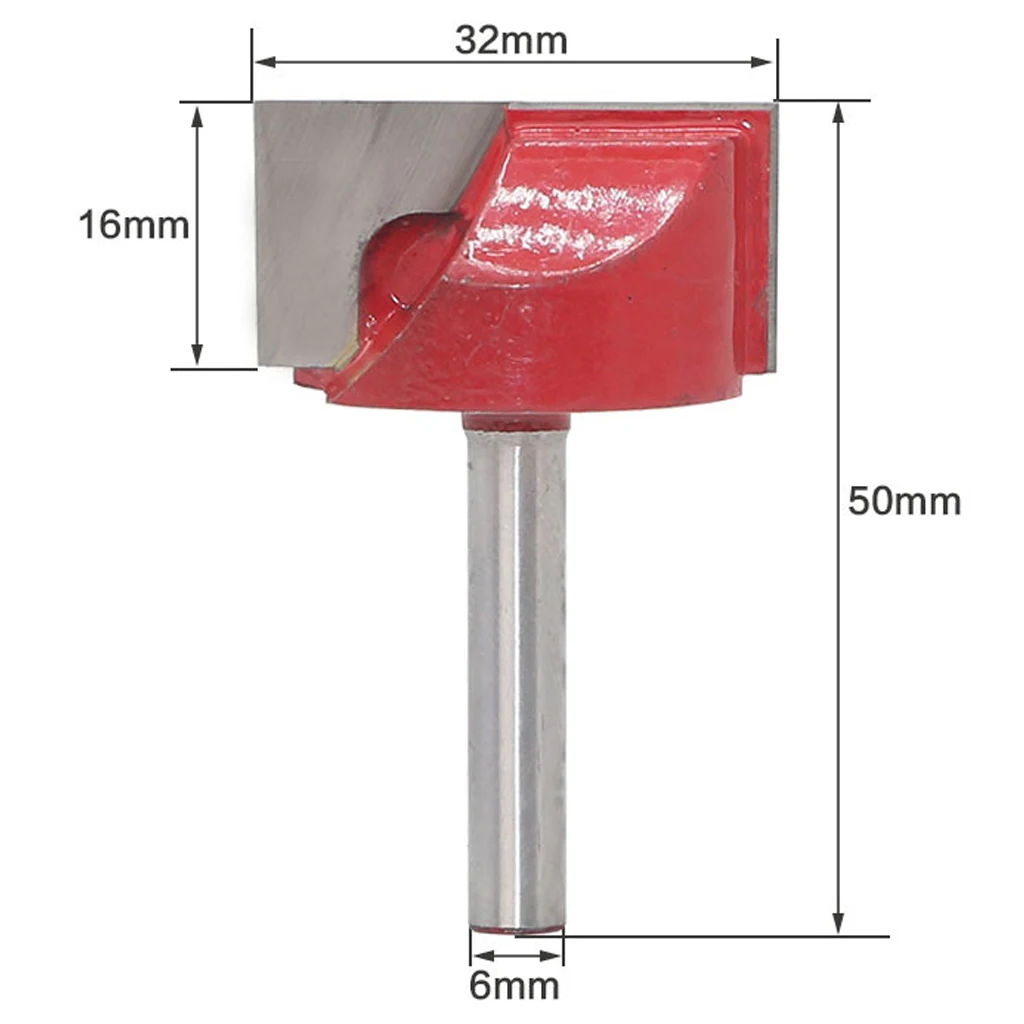 6 мм хвостовик Деревянный Резак гравировальный Нож хвостовик фрезы Фрезы для мельницы деревообрабатывающие режущие инструменты - Длина режущей кромки: Diameter-32mm