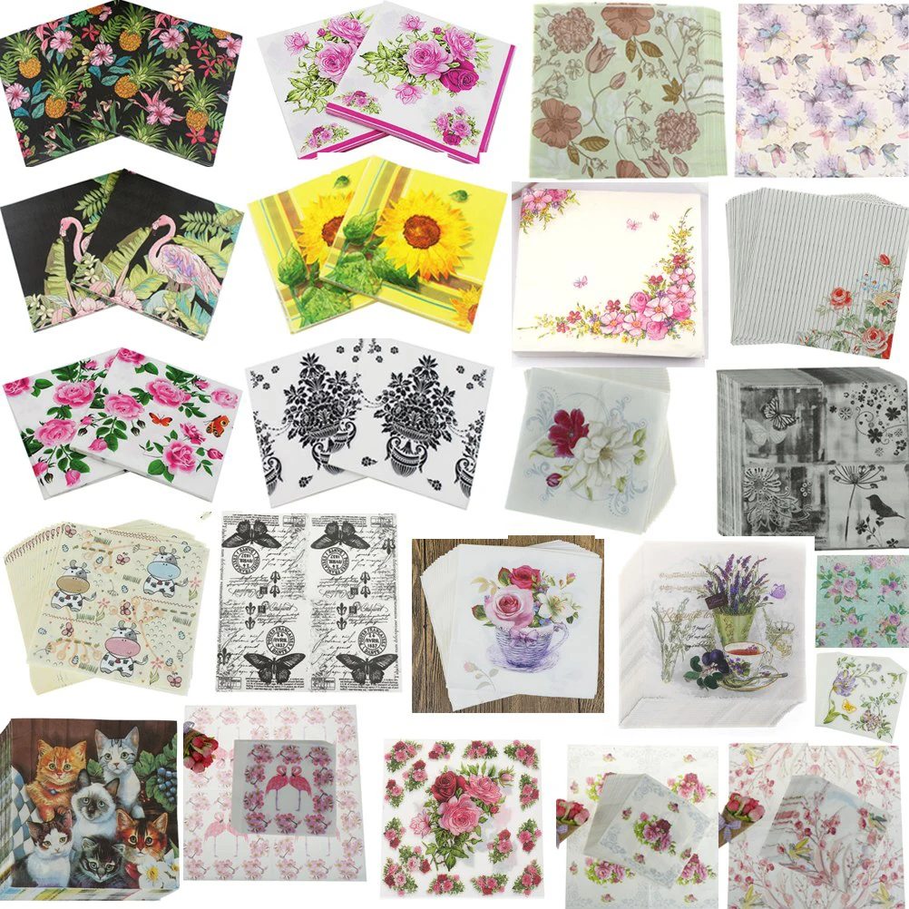 LUXURY PAPER NAPKINS Party Birthday Wedding Vintage Style Childrens Christmas