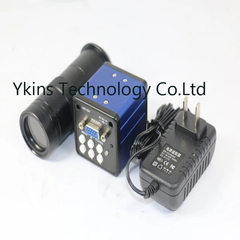 

130X HD VGA /LED output Industry Video Microscope Camera Set System + C-Mount Lens For PCB SMD SMT Repair Inspection Tool