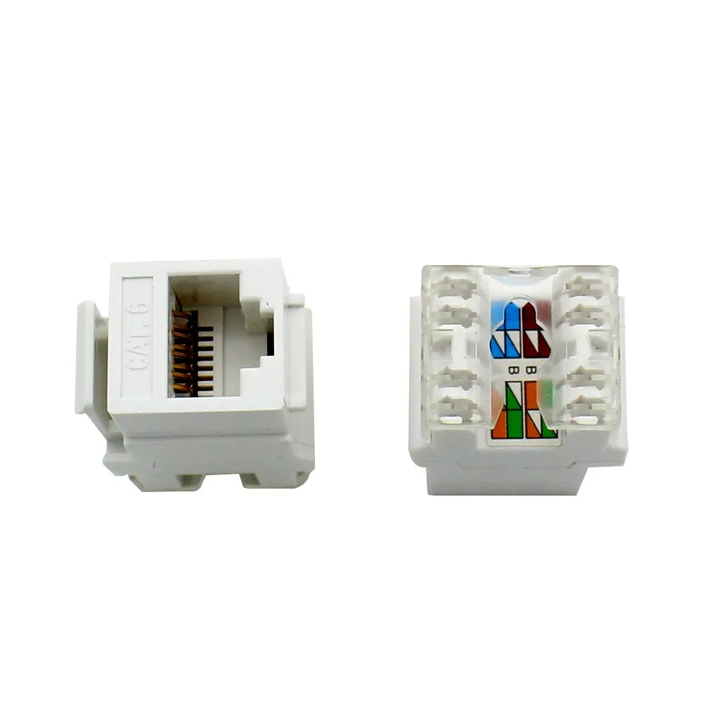 Шесть типов сети модули CAT6 Gigabit супер пять rj45 сетевой информационный модуль сетевой кабель модуля два Цвет варианты