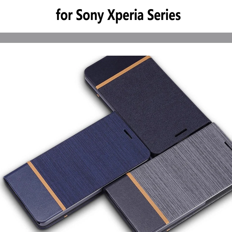 

Case for Sony Xperia M5 E5 C5 Z6 C6 Ultra R1 Plus XR X Compact Mini X Performance Luxury Covers Flip Leather Holder Bags Cases