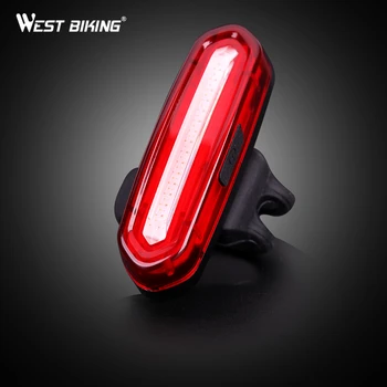 

WEST BIKING Bicycle Taillight USB Recharging Bike Rear Bright LED Lamp MTB Rad Night Double Colors Warning Cycling Light