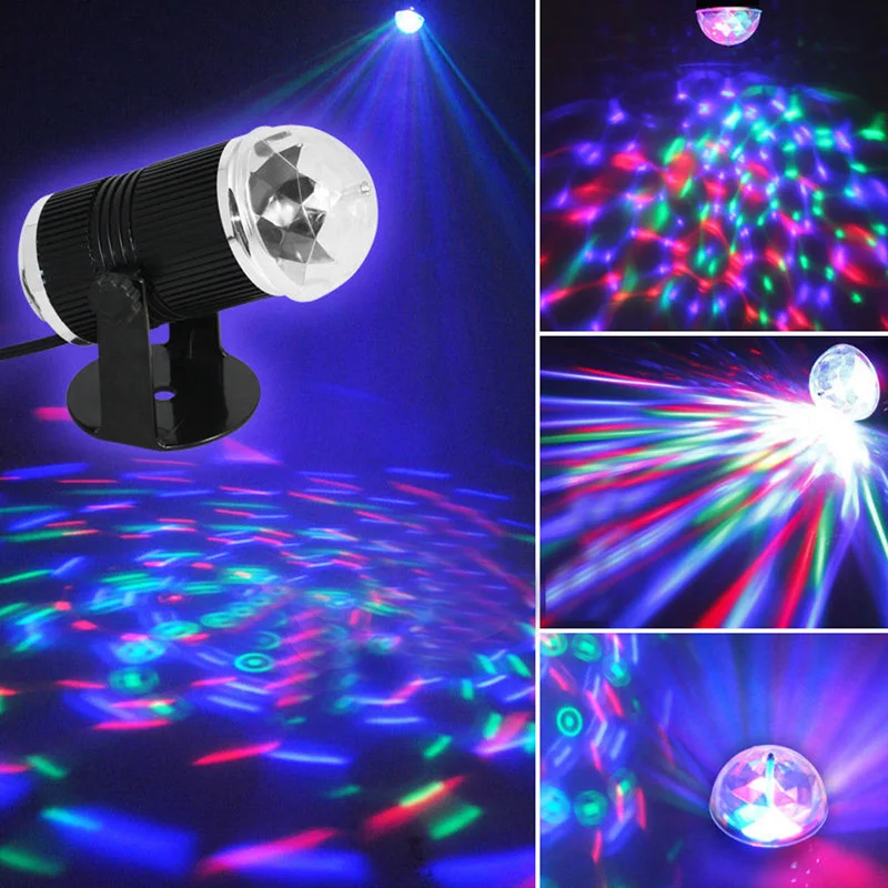 

AC110-230V 50/60 HZ 3W Music Active LED Light Laser RGB Stage Effect Lighting Disco DJ (eu plug)