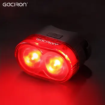 

Gaciron Cycling Smart Visual Warning Safety Light Bicycle LED Tail Light Bike Rear Lamp USB Charge 60Lumen W09 Aero Post Mount