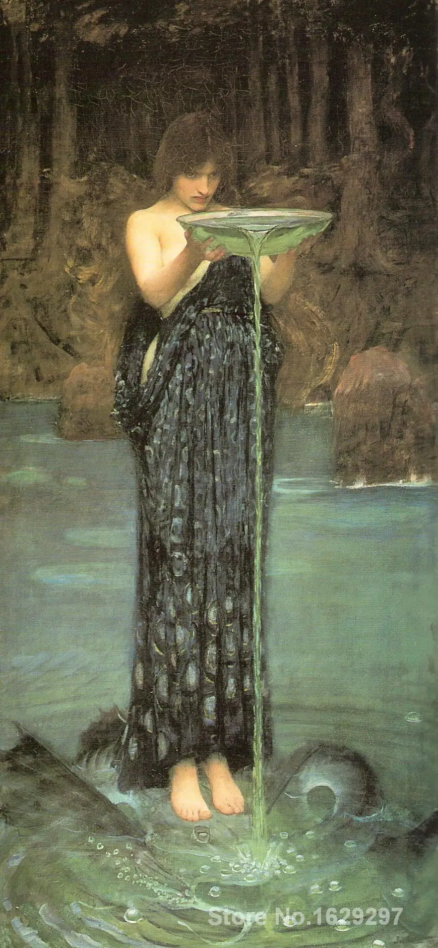 Современная живопись на холсте Circe Invidiosa John William Waterhouse высокое качество ручная