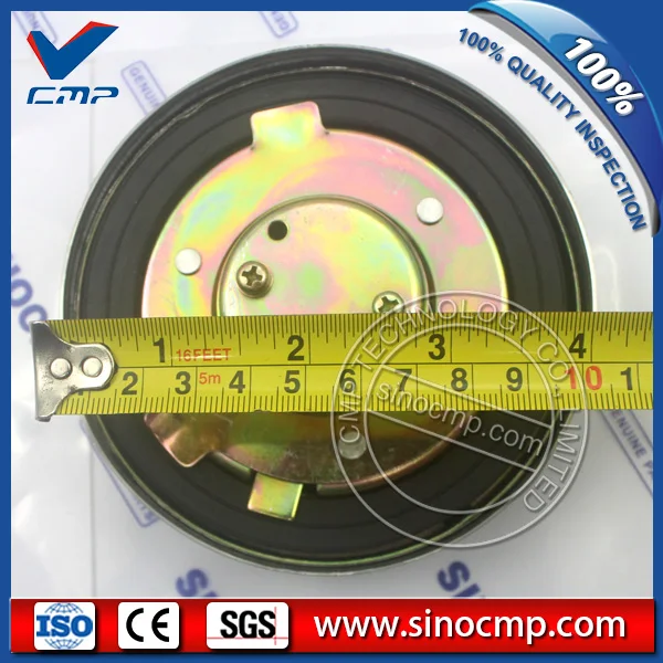 Komatsu fuel tank cap, sliver (7)