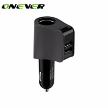 Onever 12 В/24 В Авто розетки автомобильный прикуриватель адаптер Зажигалка разветвитель Зажигалка 5 в 3.1A выходная мощность 3 USB Автомобильное зарядное устройство