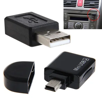 

Mini USB to TF T-flash Micro SD Card Adapter Reader for Car AUX Out Audio Music