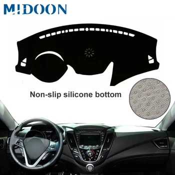 

MIDOON For Hyundai Veloster 2011 -2018 Car Styling Covers Dashmat Dash Mat Sun Shade Dashboard Cover Capter 2012 2013 2014 2015