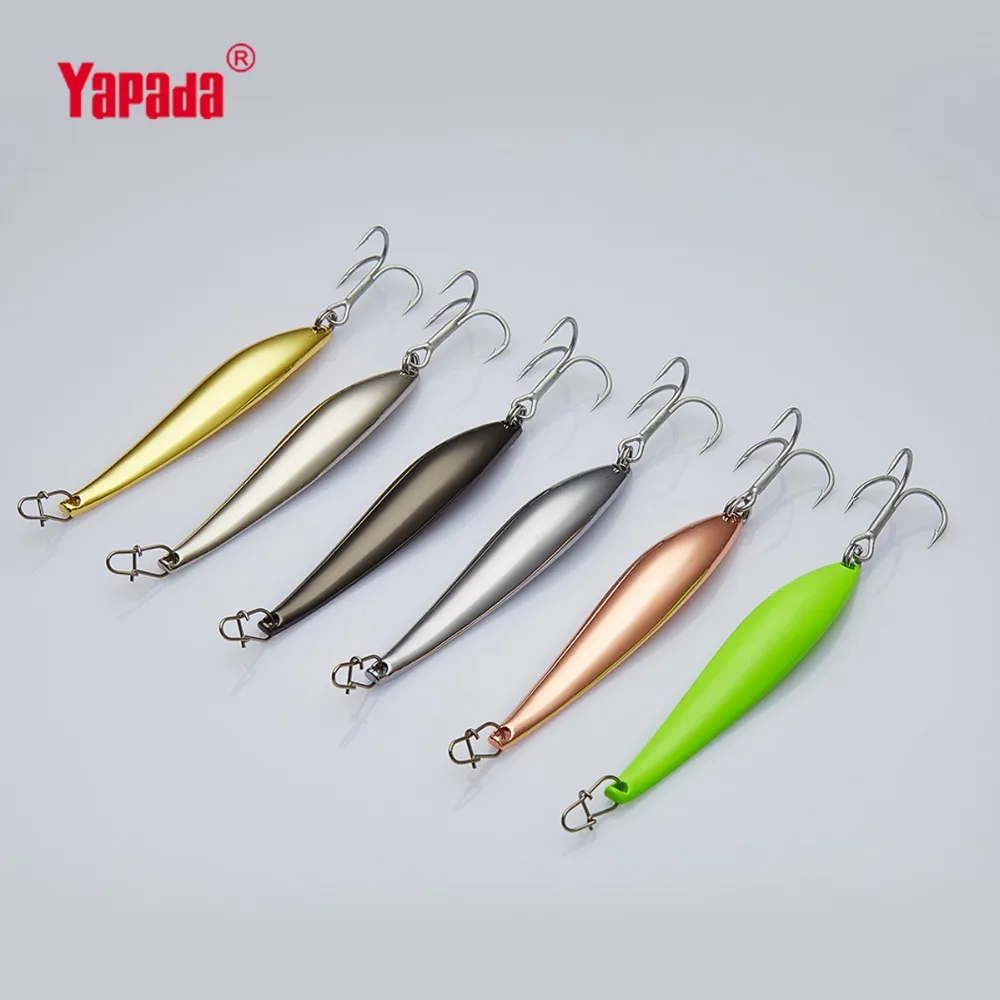 

YAPADAJigging 515 Caterpillar 10g 64mm Treble Hook Multicolor Metal Jigging Spoon Fishing Lures
