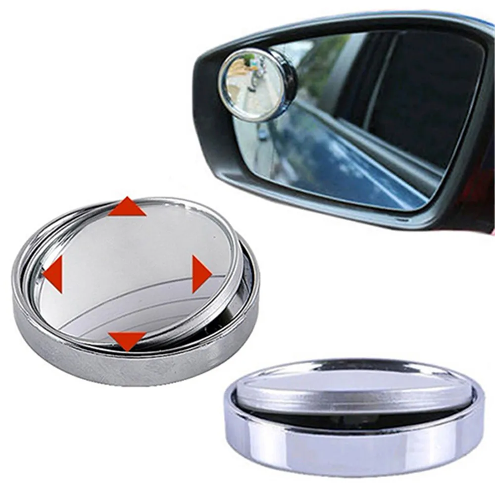 

1PC HD 360 Degree Wide Angle Adjustable Car Rear View Convex Mirror Auto Rearview Mirror Vehicle Blind Spot Rimless Mirrors