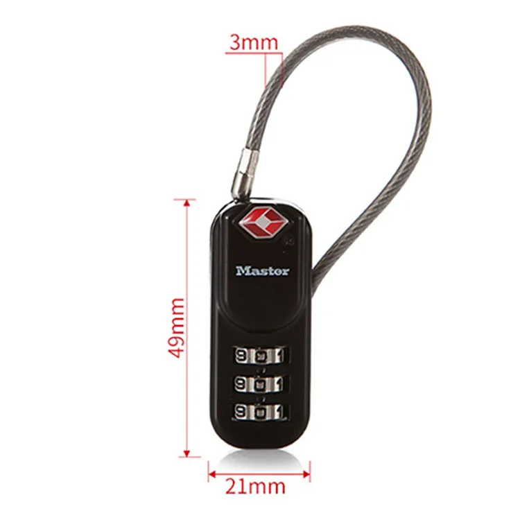 TSA Luggage Strap Locks Digit Plastic Alloy Password Customs Luggage Padlocks Combination Suitcase Padlock Travel Lock (1)
