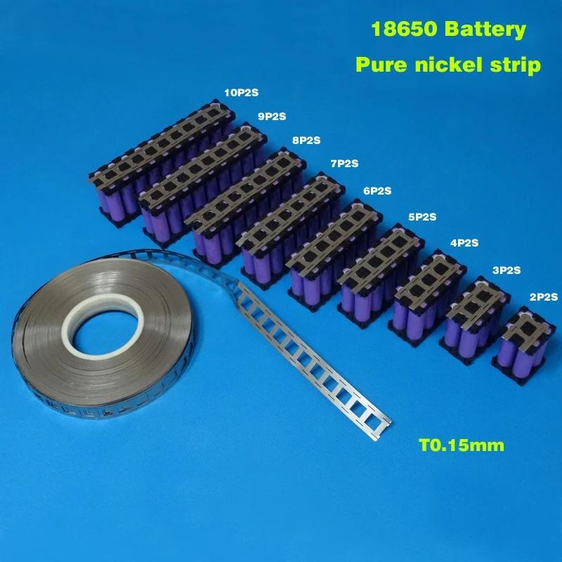 18650 батарея Чистый Никель полоса 18650 ячеек никелевая Лента 0,15*27*5000 мм никелевый ремень используется для 18650 Держатель батареи