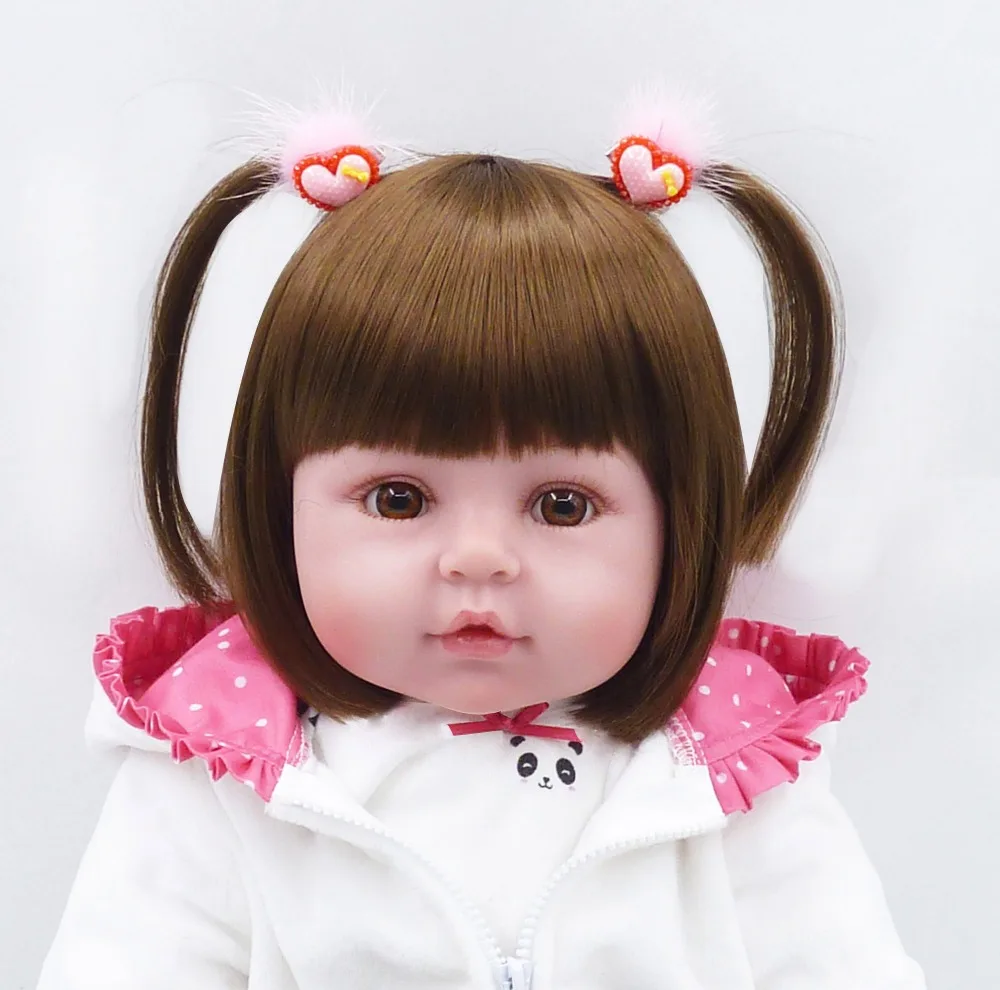Boneca Reborn 1" 48 см Силиконовые Винил Детские куклы Возрожденный ребенок реалиста кукла новорожденных реалистичный младенец