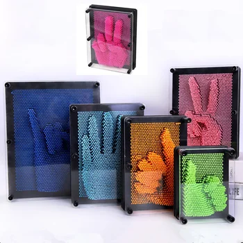 

Small Size DIY Strange Handprint 3D Clone Hand Model Variety Needle Pinart Painting3D Clone Pin Art Carving Hand Shape Model Toy