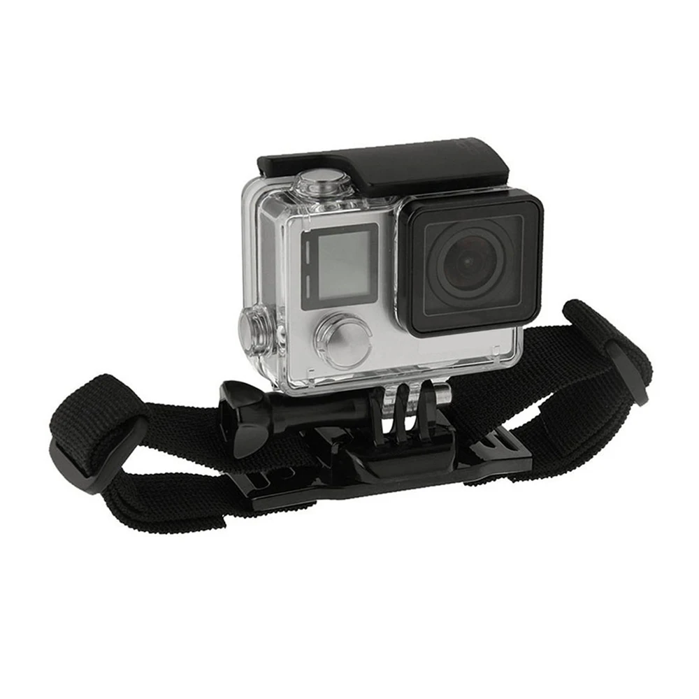 Регулируемый ремень на шлем для GoPro Hero 7 5 6 4 Session Xiaomi Yi 4K Sjcam SJ4000 Eken H9 Go Pro крепление
