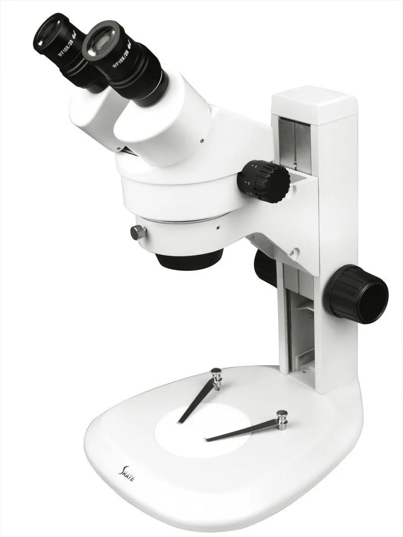 Long Working Distance Microscope 7X 45X Binocular Zoom Stereo Microscope with Base Clip and 95mm