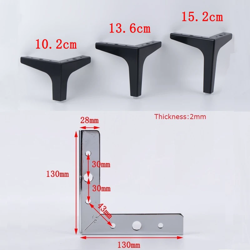 

4Pcs/Lot Zinc Alloy Brush Taper Adjustable Cone Furniture Cabinet Sofa Chair Leg Feet foot Red Bronze Chrome