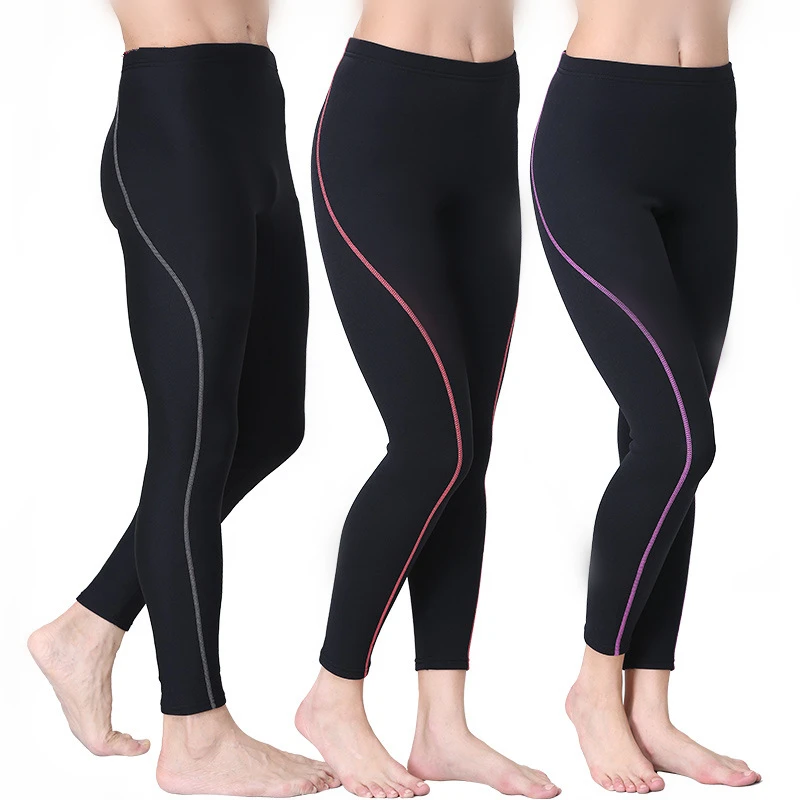 1 5 мм неопрен Дайвинг брюки для мужчин Сноркелинг гидрокостюм Slim Fit Леггинсы