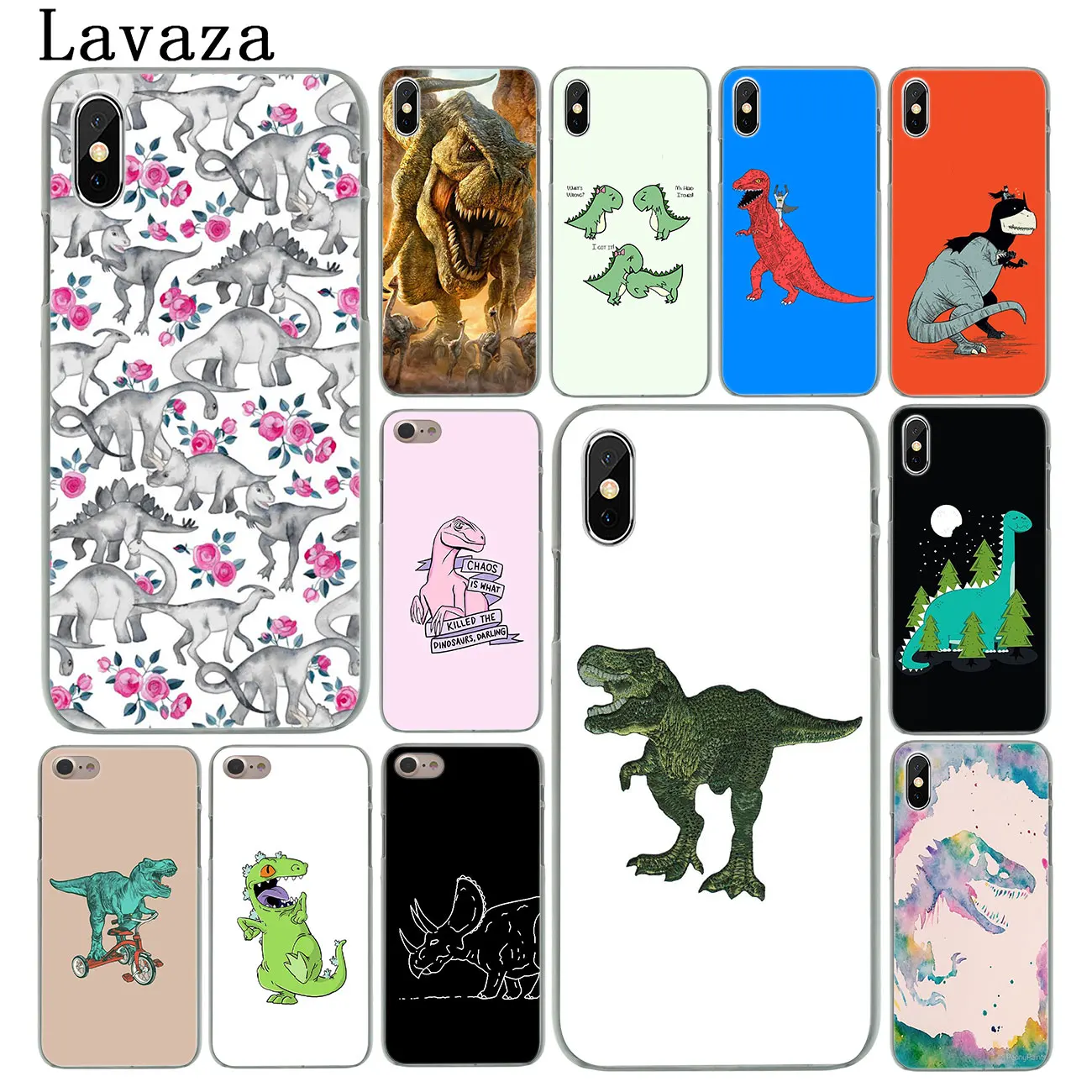 

Lavaza Dinosaurs and batman Hard Phone Cover Case for Apple iPhone XS Max X XR 6 6S 7 8 Plus 5 5S SE 5C 4S 10 Cases