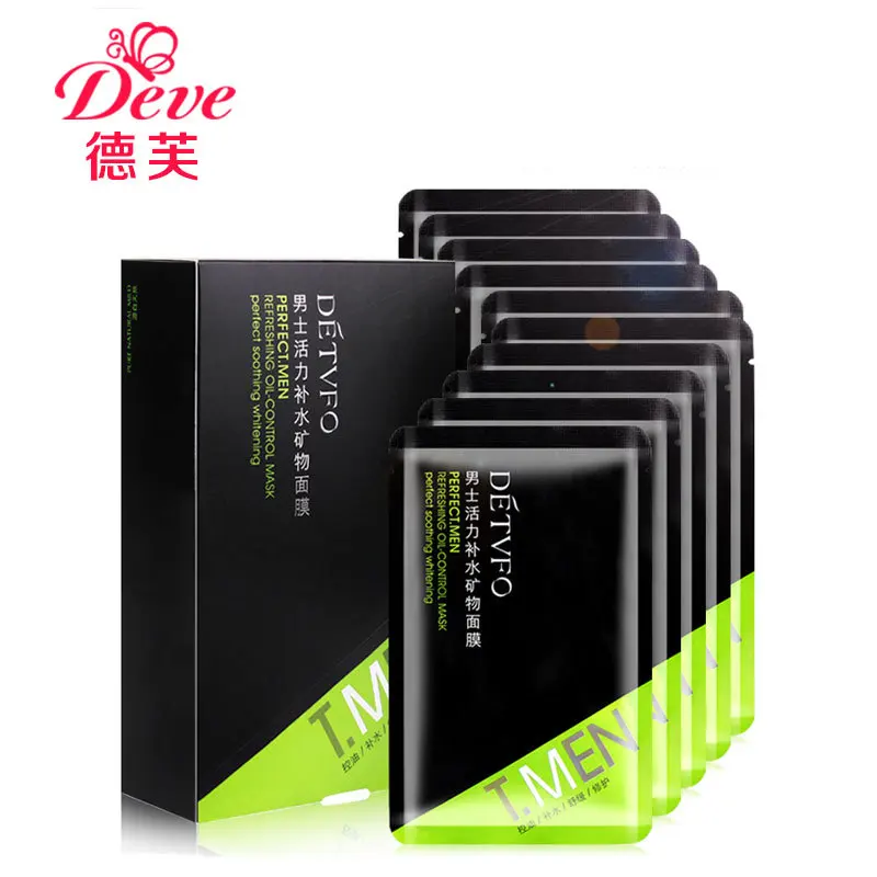 

Cosmetics DETVFO mask 10pcs/ bag Moisture Exfoliator Shrink pores Oil control