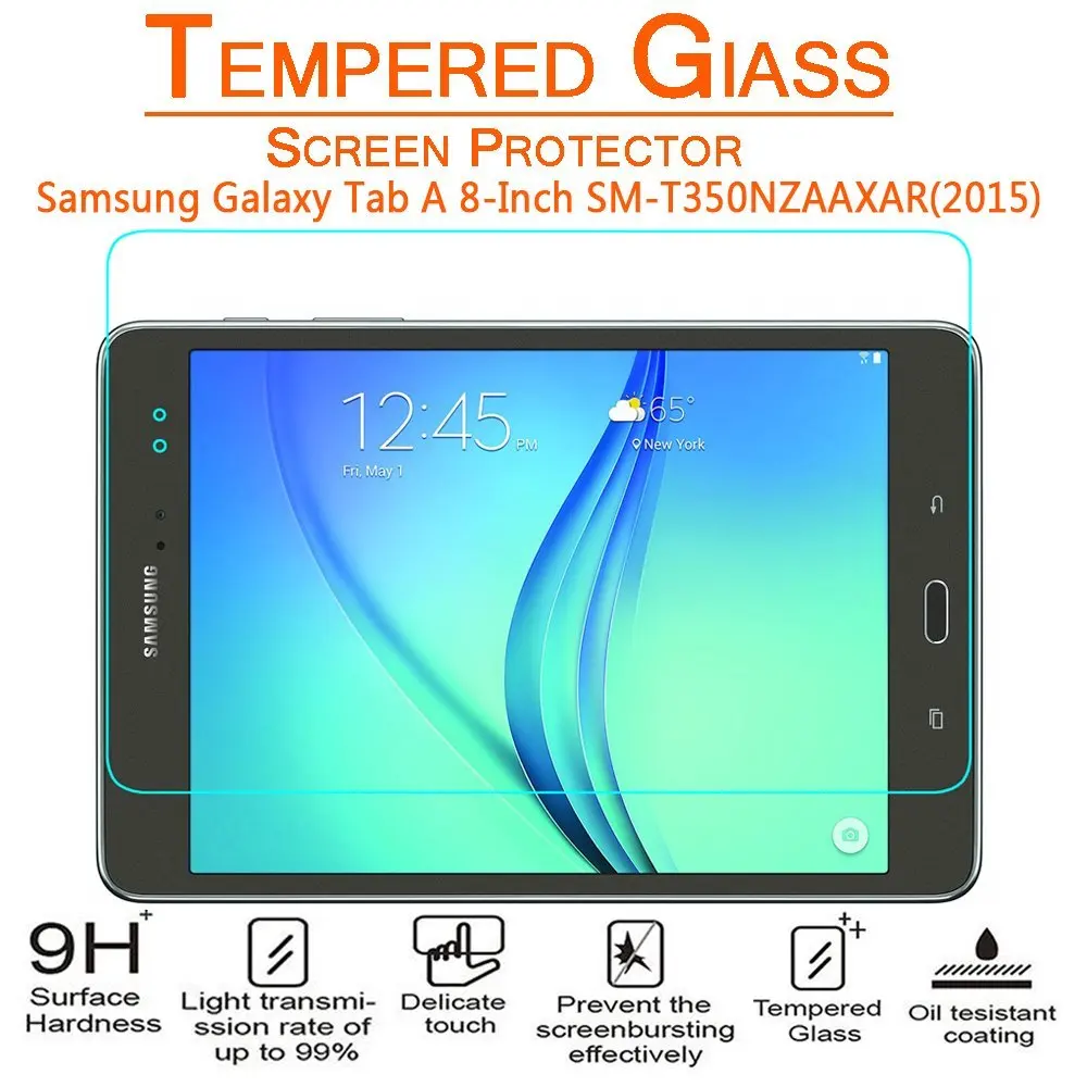 Premium Tempered Glass Screen Protector Guard Film For Samsung Galaxy Tab A 8.0 T350 T351 T355 9H 0.3mm Hardness Cover | Компьютеры и