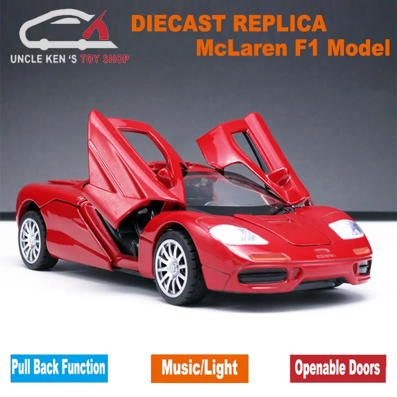 Весы McLaren F1 длиной 15 см литая модель автомобиля игрушки из сплава с